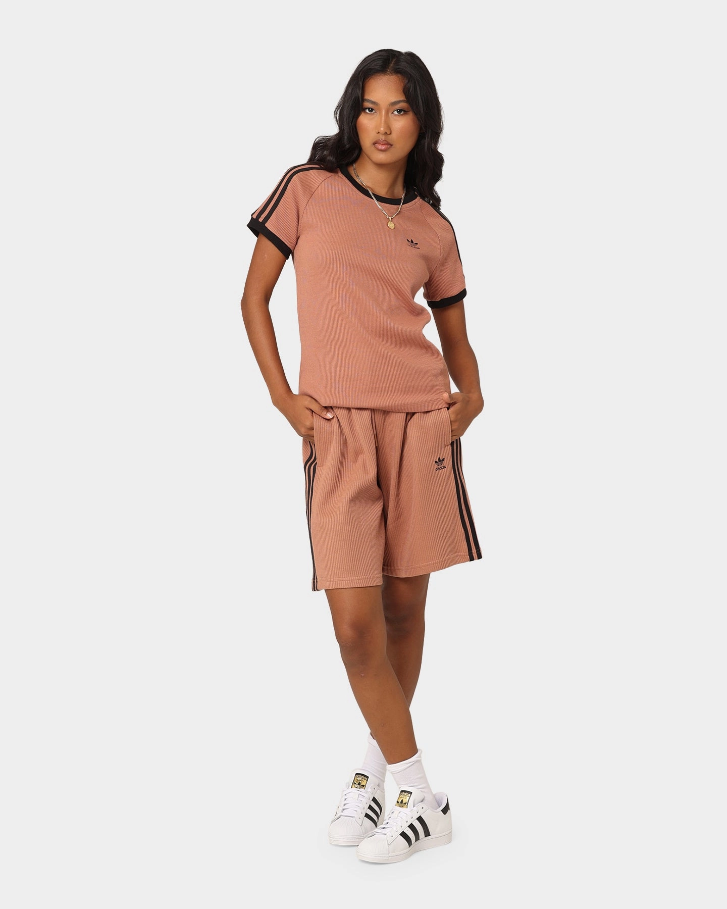 Adidas Women's 3 Stripe Slim T-Shirt Clastr