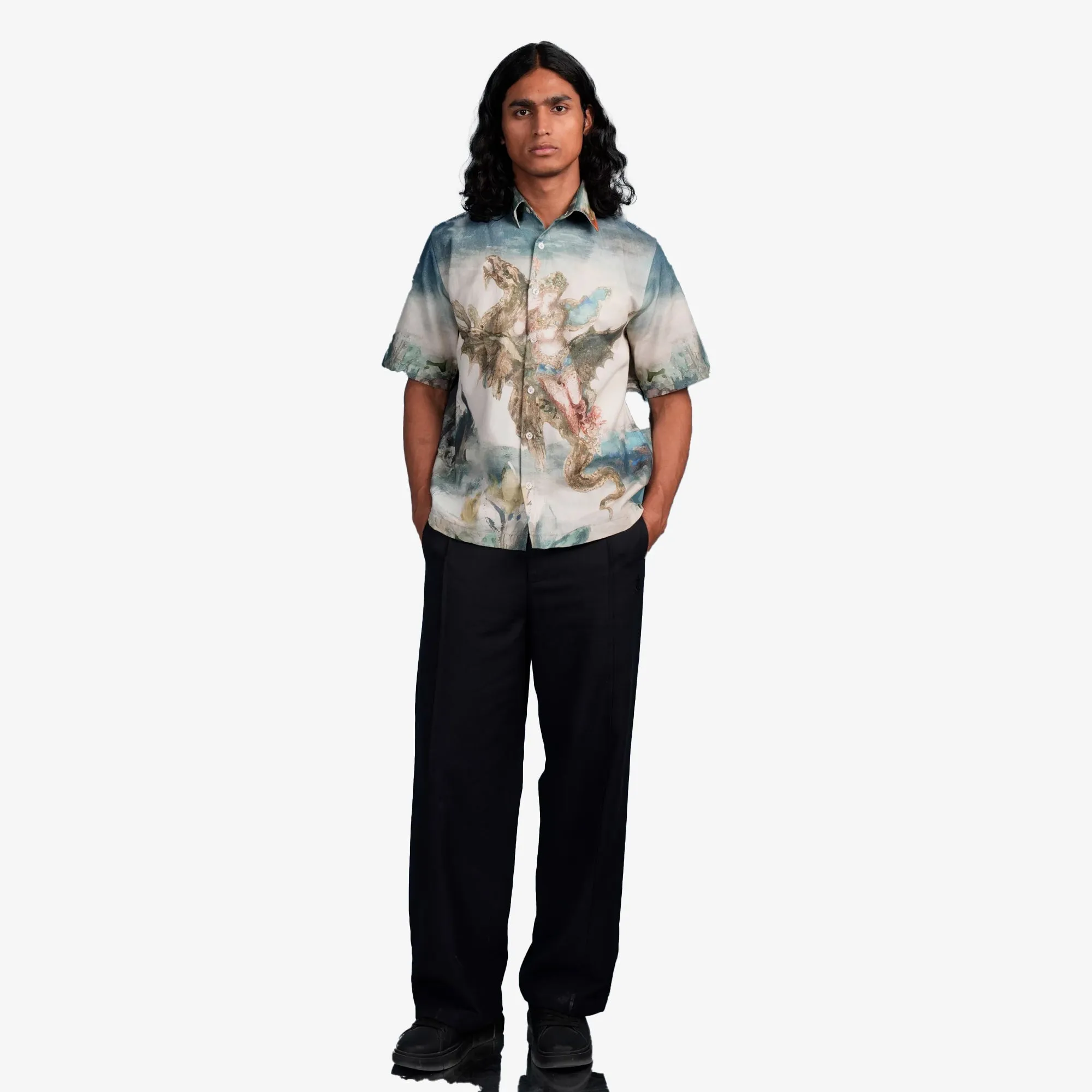 ALMOST GODS | DREAM OF THE ORIENT LINEN SHIRT { MULTI