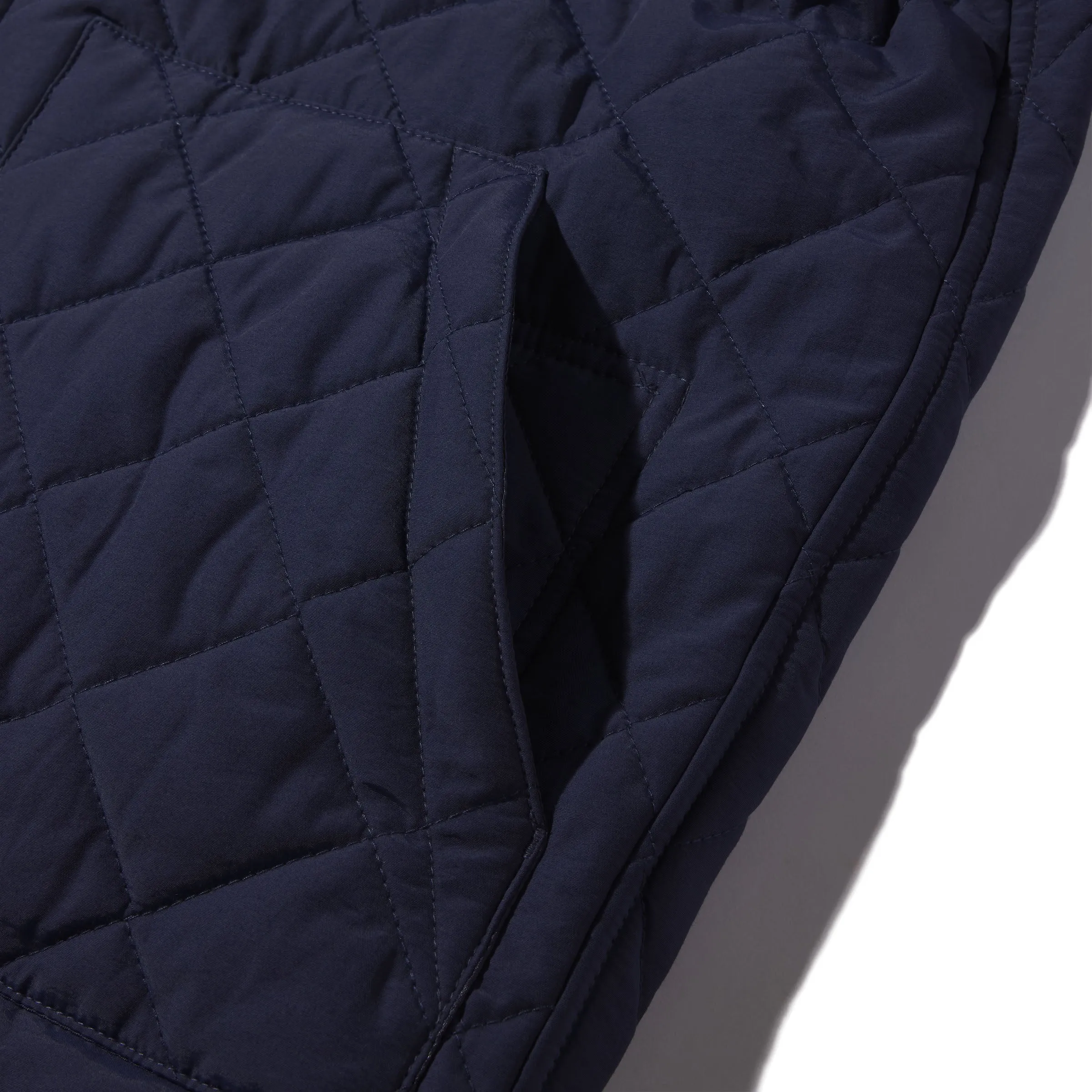 Andes Diamond Quilted Bomber - Navy (Final Sale)