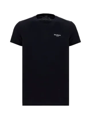 Balmain Logo Printed Crewneck T-Shirt