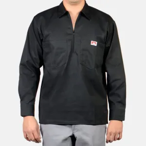 Ben Davis Men's Long Sleeve Half Zip Work Shirt