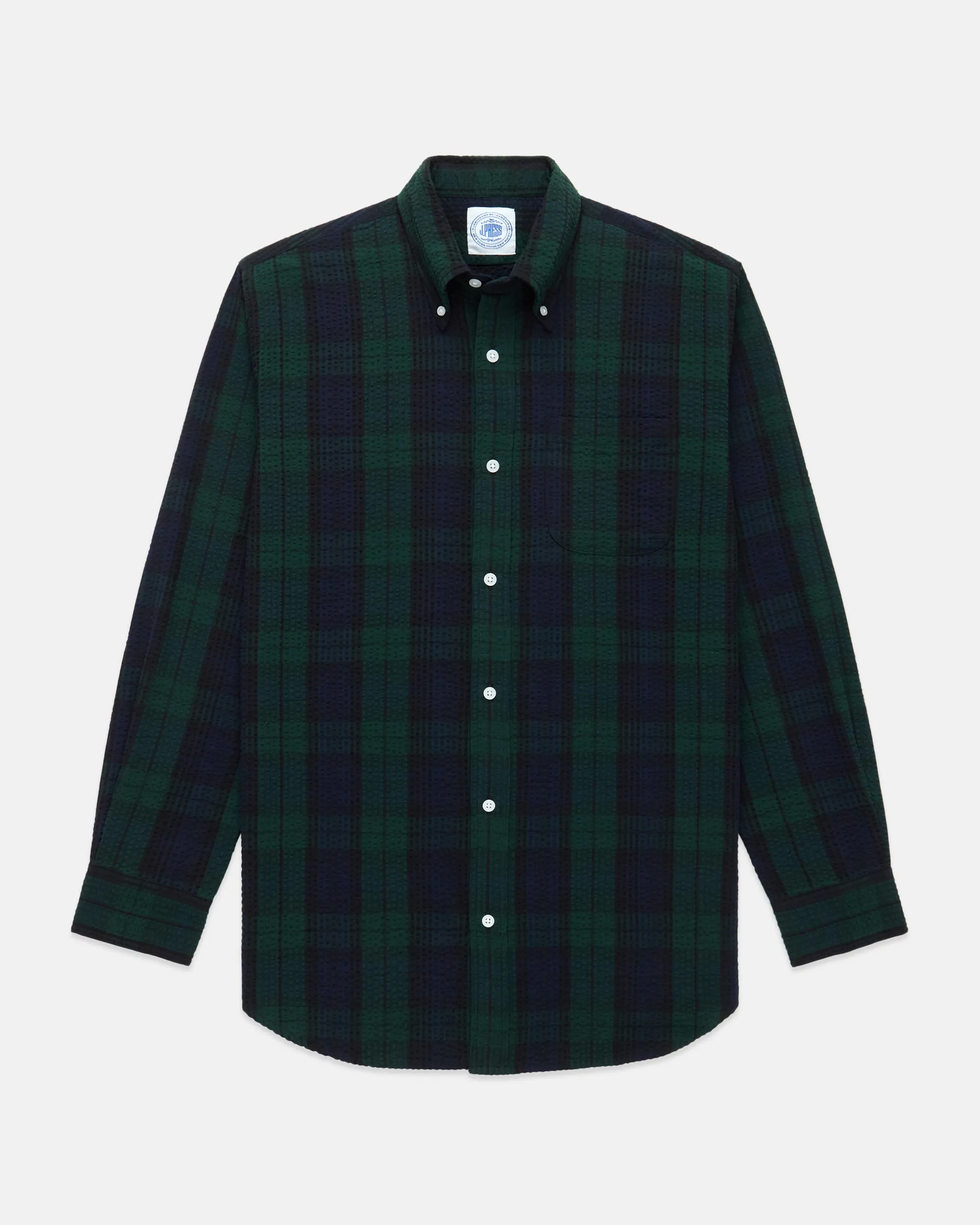 BLACKWATCH TARTAN SEERSUCKER SHIRT