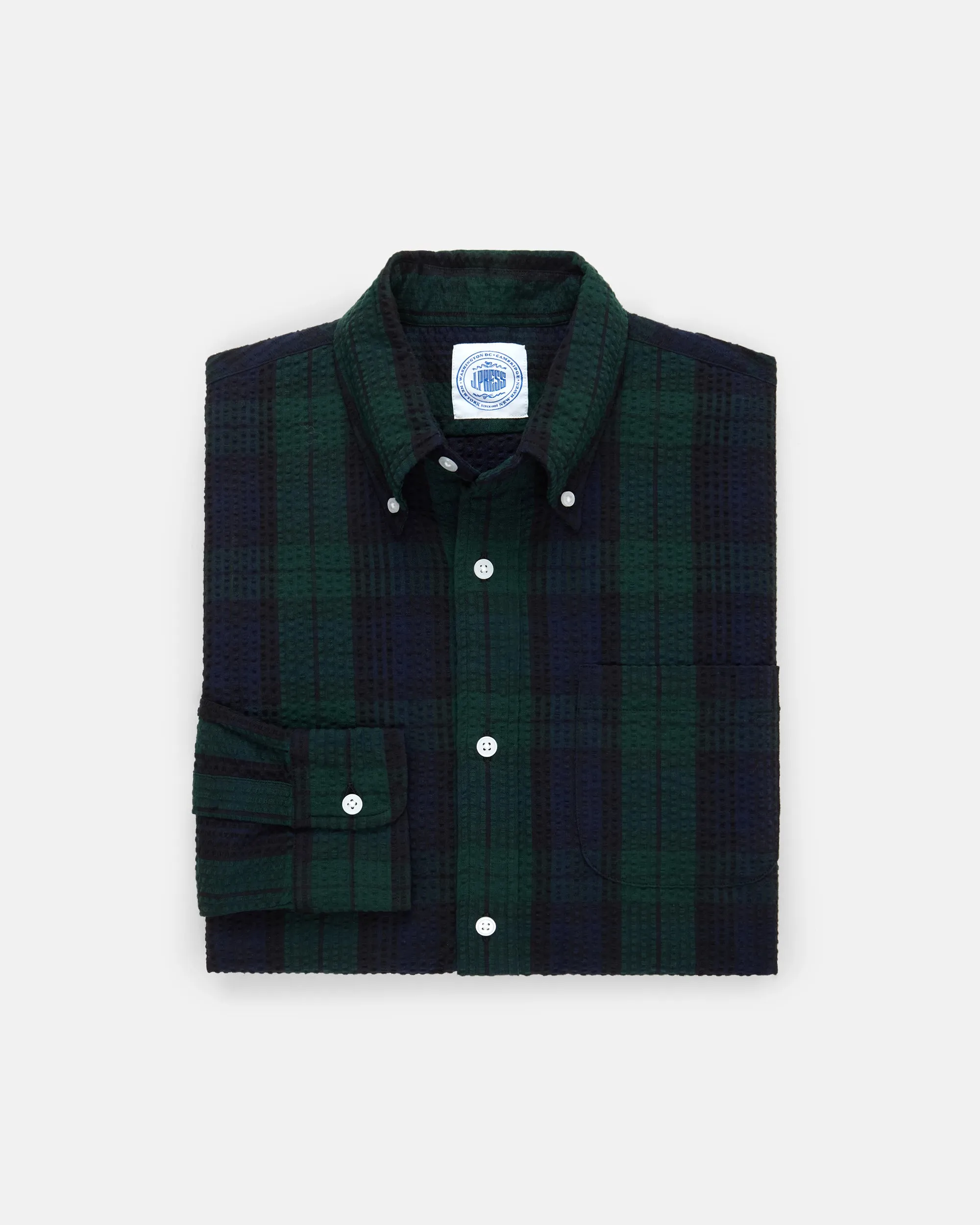 BLACKWATCH TARTAN SEERSUCKER SHIRT