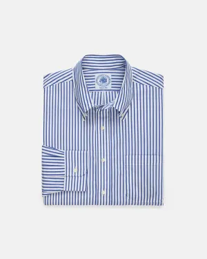 BLUE BUTCHER STRIPE DRESS SHIRT