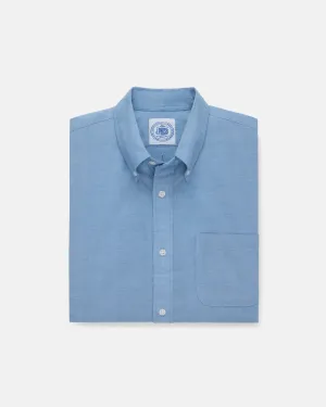 BLUE CHAMBRAY SHORT SLEEVE SHIRT