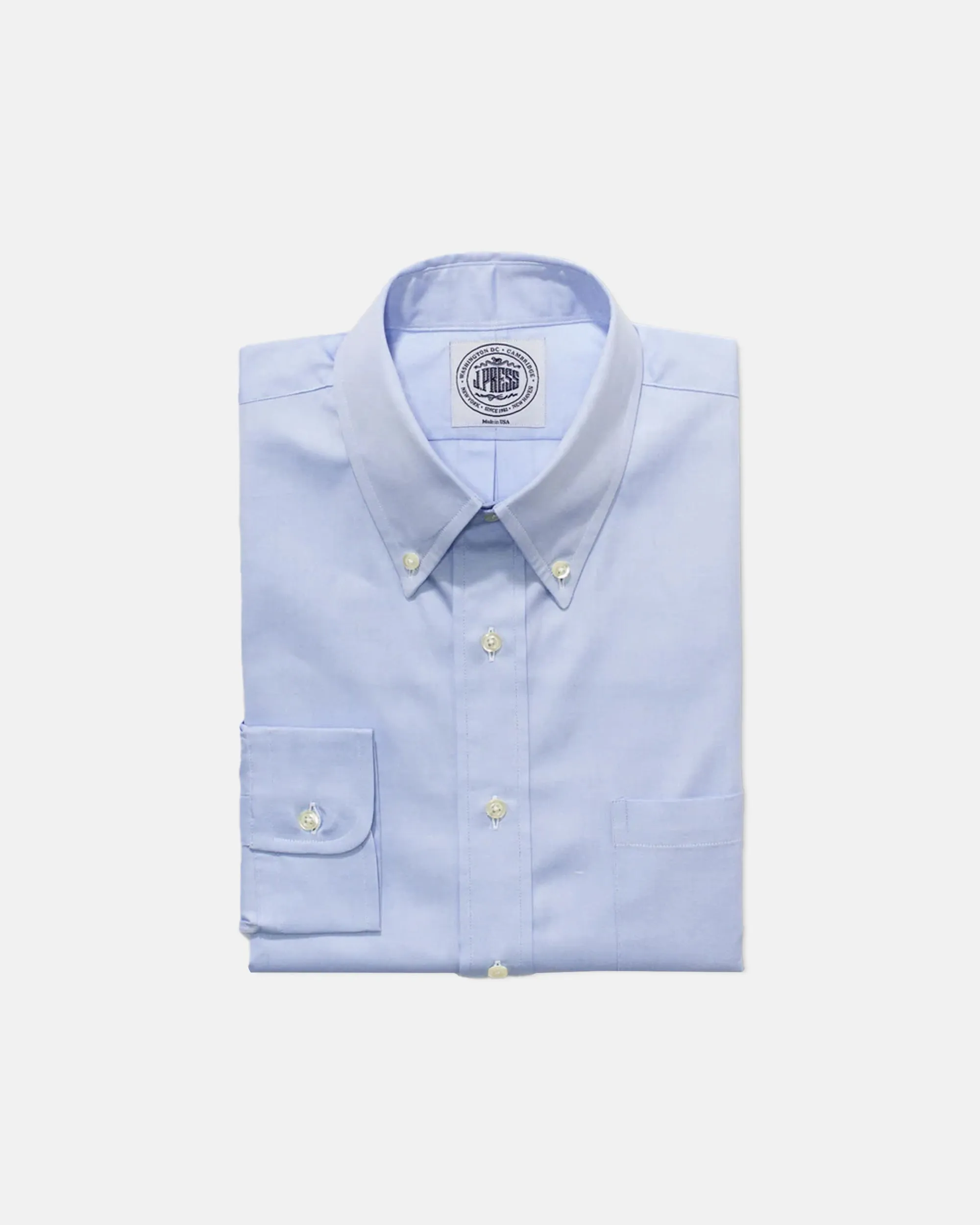 BLUE PINPOINT OXFORD DRESS SHIRT