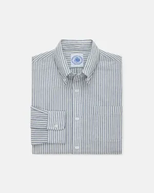 BLUE/WHITE BENGAL STRIPE COTTON SHIRT