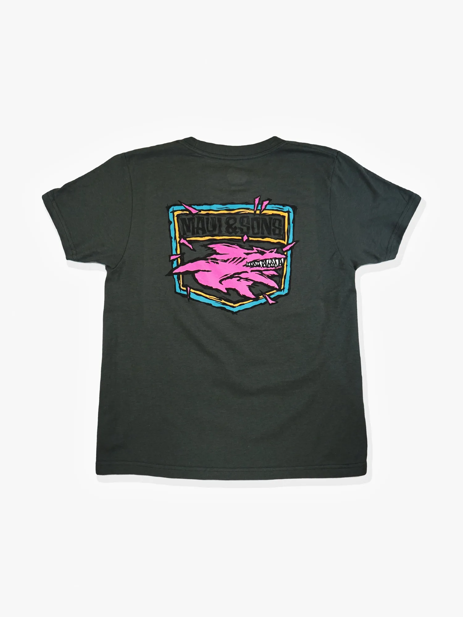 Boys Aggro Twist T-Shirt in Charcoal