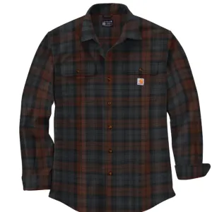 Carhartt Men's Loose Fit Heavyweight Flannel Button-Down Work Shirt