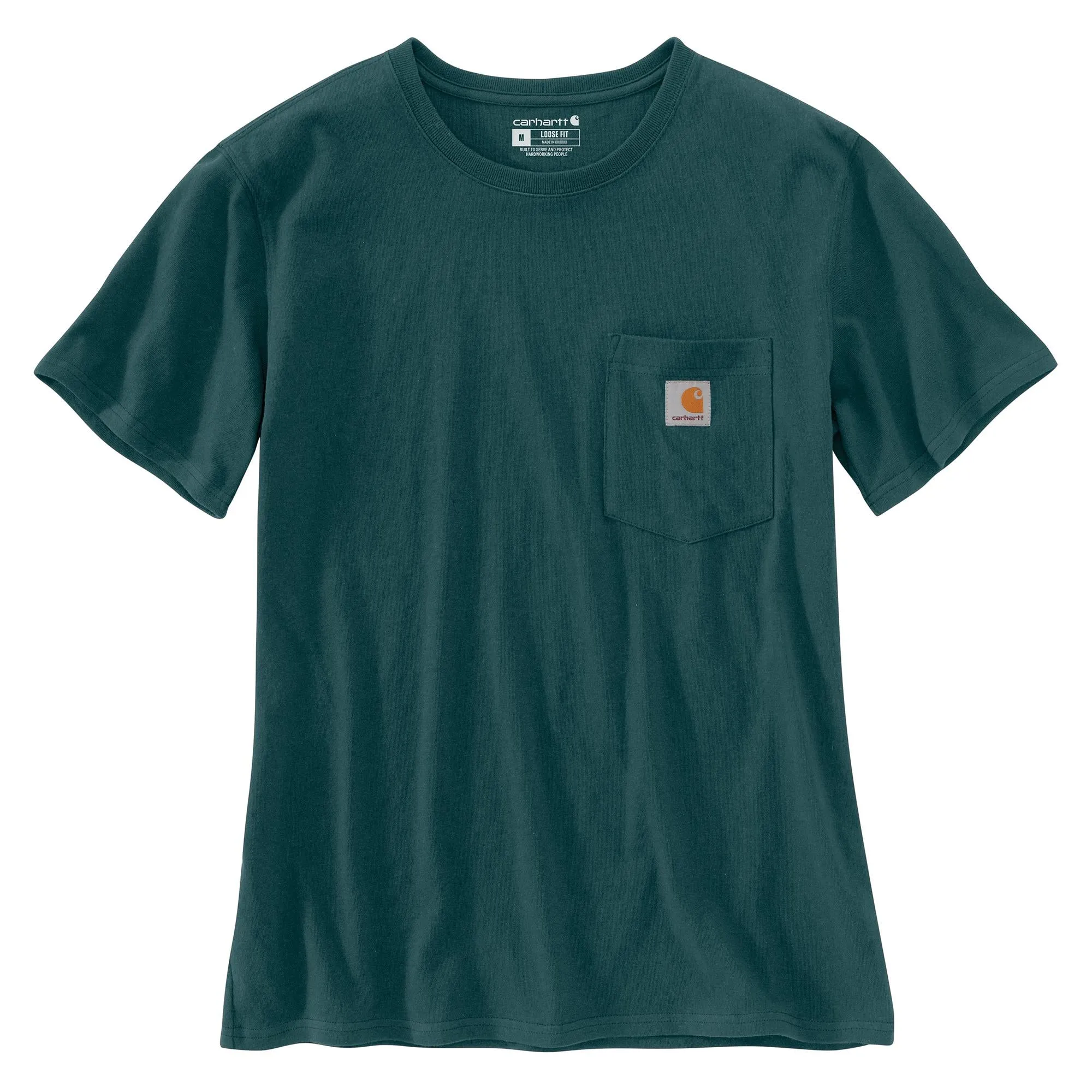 Carhartt Women's Short Sleeve Pocket T-Shirt_Greenstone