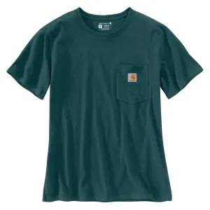 Carhartt Women's Short Sleeve Pocket T-Shirt_Greenstone