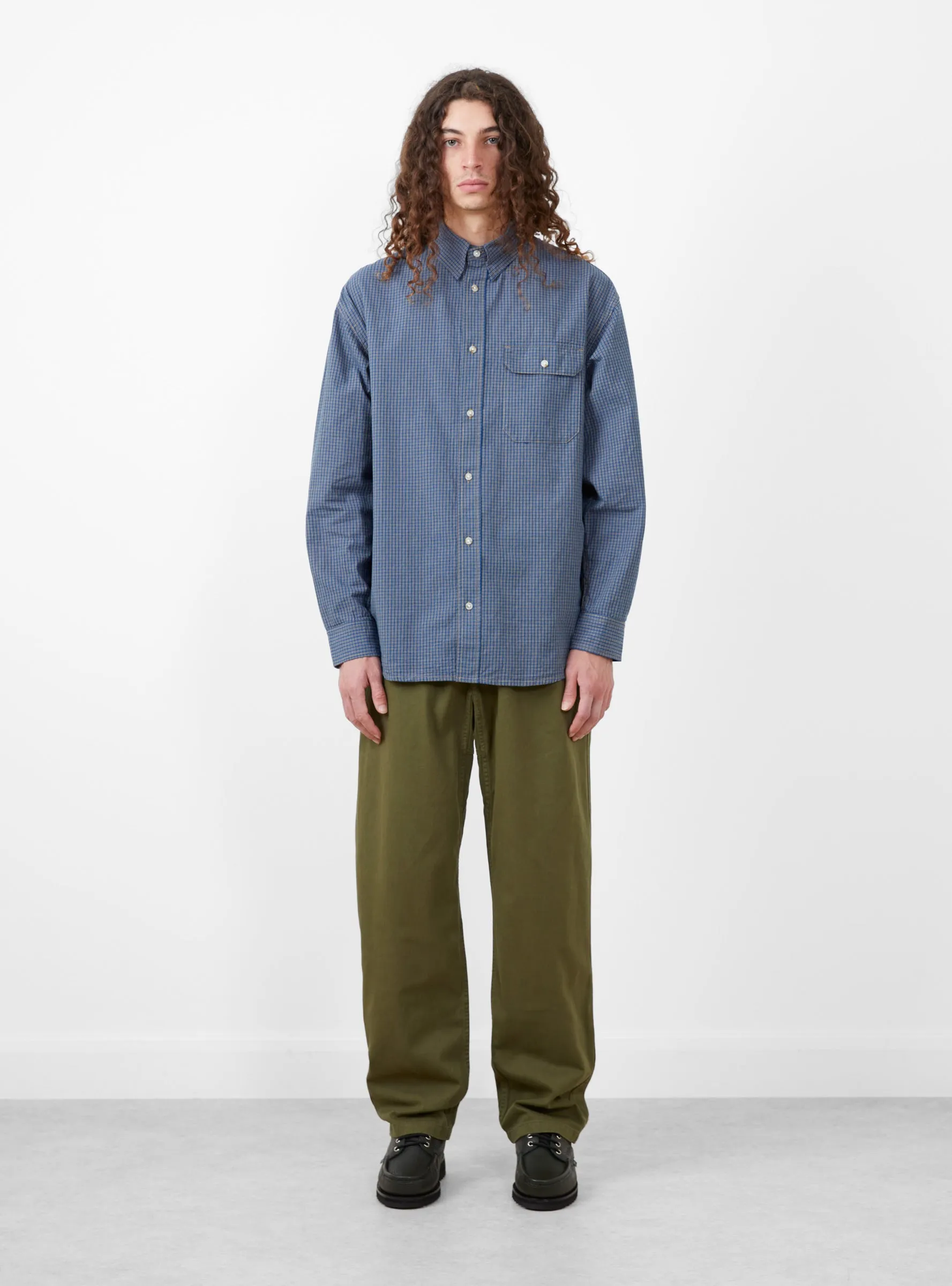 Checkered Stance Shirt Sierra Navy Check