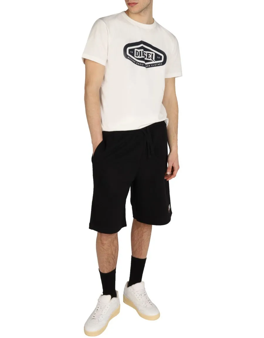 Diesel Logo Printed Crewneck T-Shirt