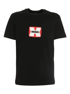 Diesel T-Diegor-K47 Logo Printed Crewneck T-Shirt