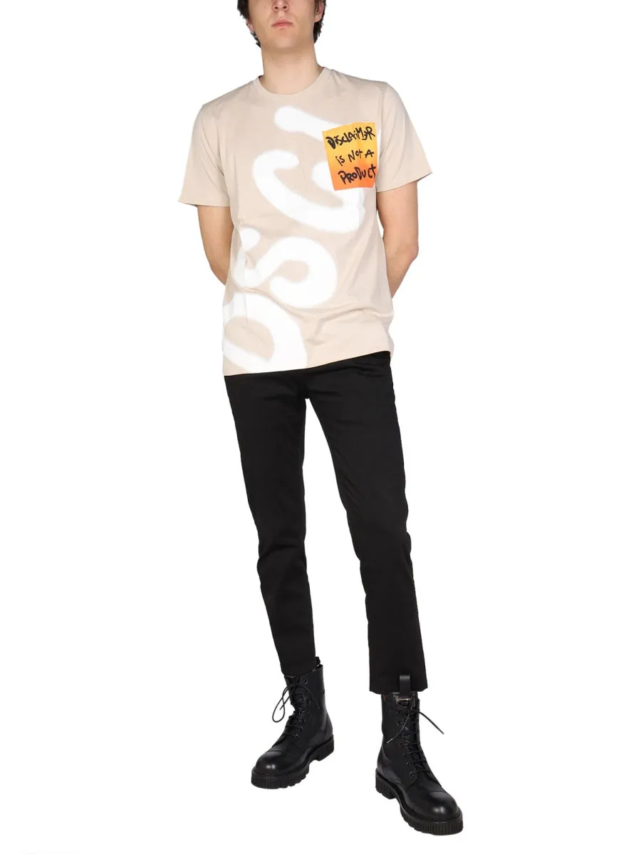Disclaimer Printed Crewneck T-Shirt