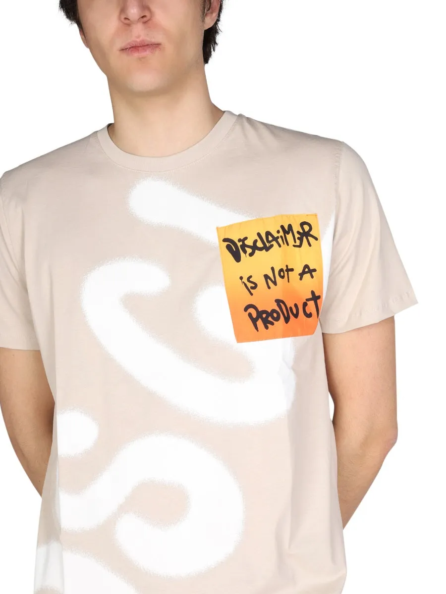 Disclaimer Printed Crewneck T-Shirt