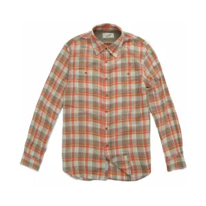 Dorset Herringbone Shirt - Orange Khaki Blue Herringbone (Final Sale)*