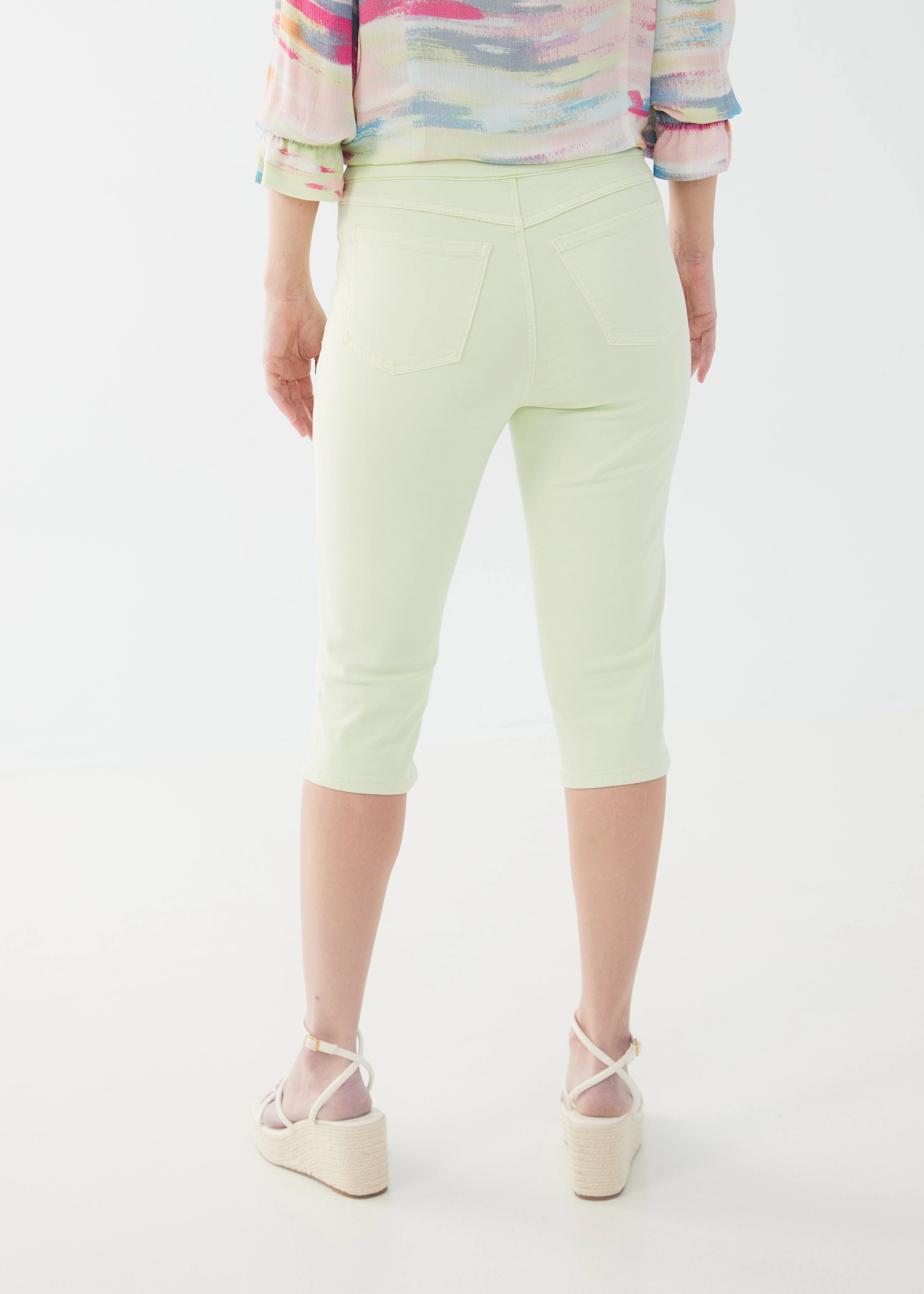 Euro Twill, Pull-On Pedal Pusher Pants