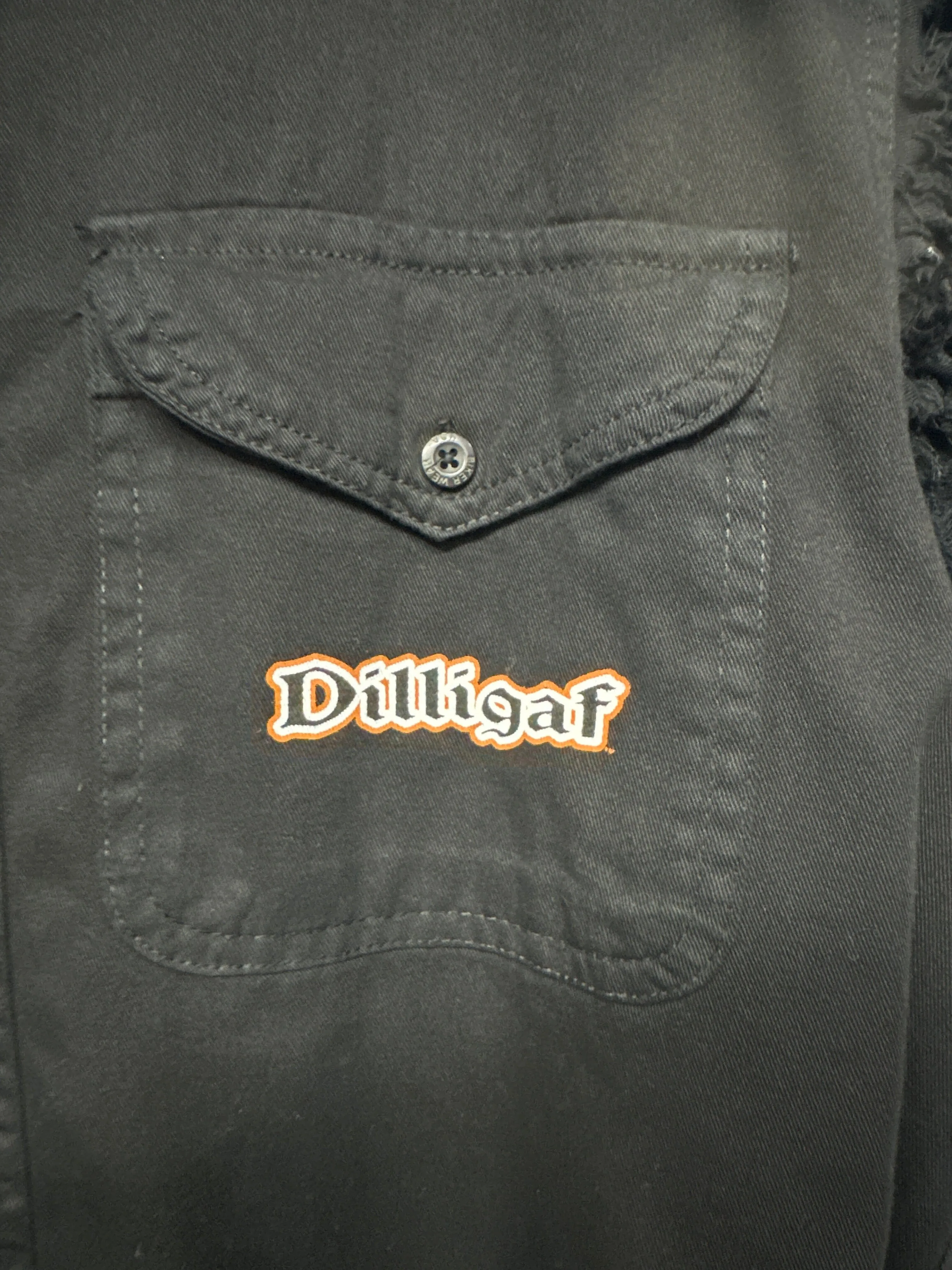 Fear None or grow to 2 Testicles.. Frayed Button Shirt