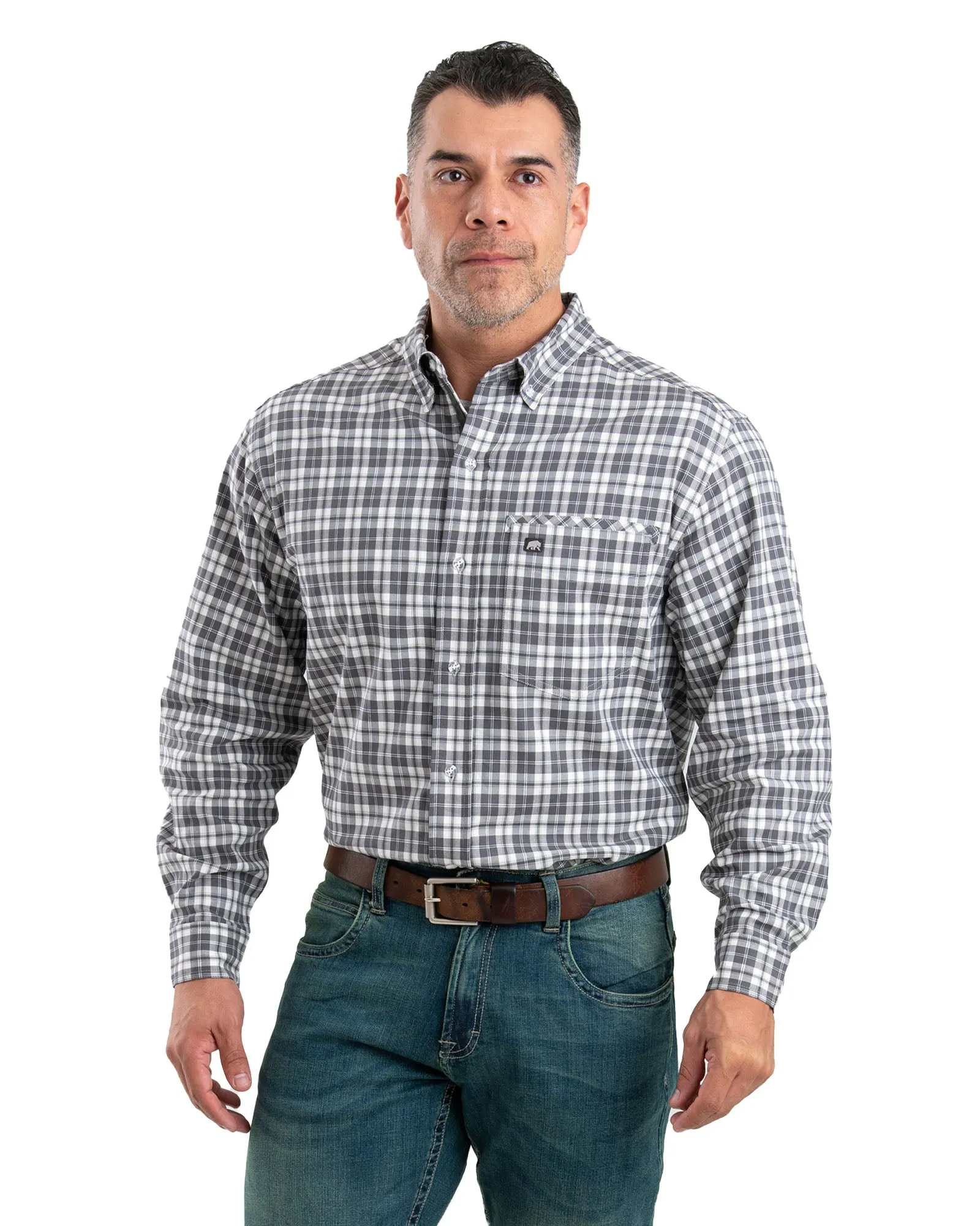 Foreman Flex Long Sleeve Button Down Shirt
