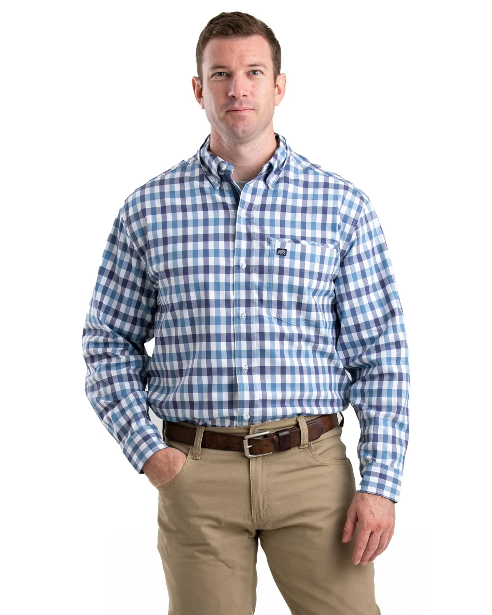 Foreman Flex Long Sleeve Button Down Shirt