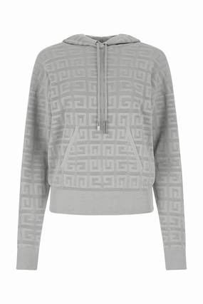 Givenchy 4G-Patterned Drawstring Hoodie