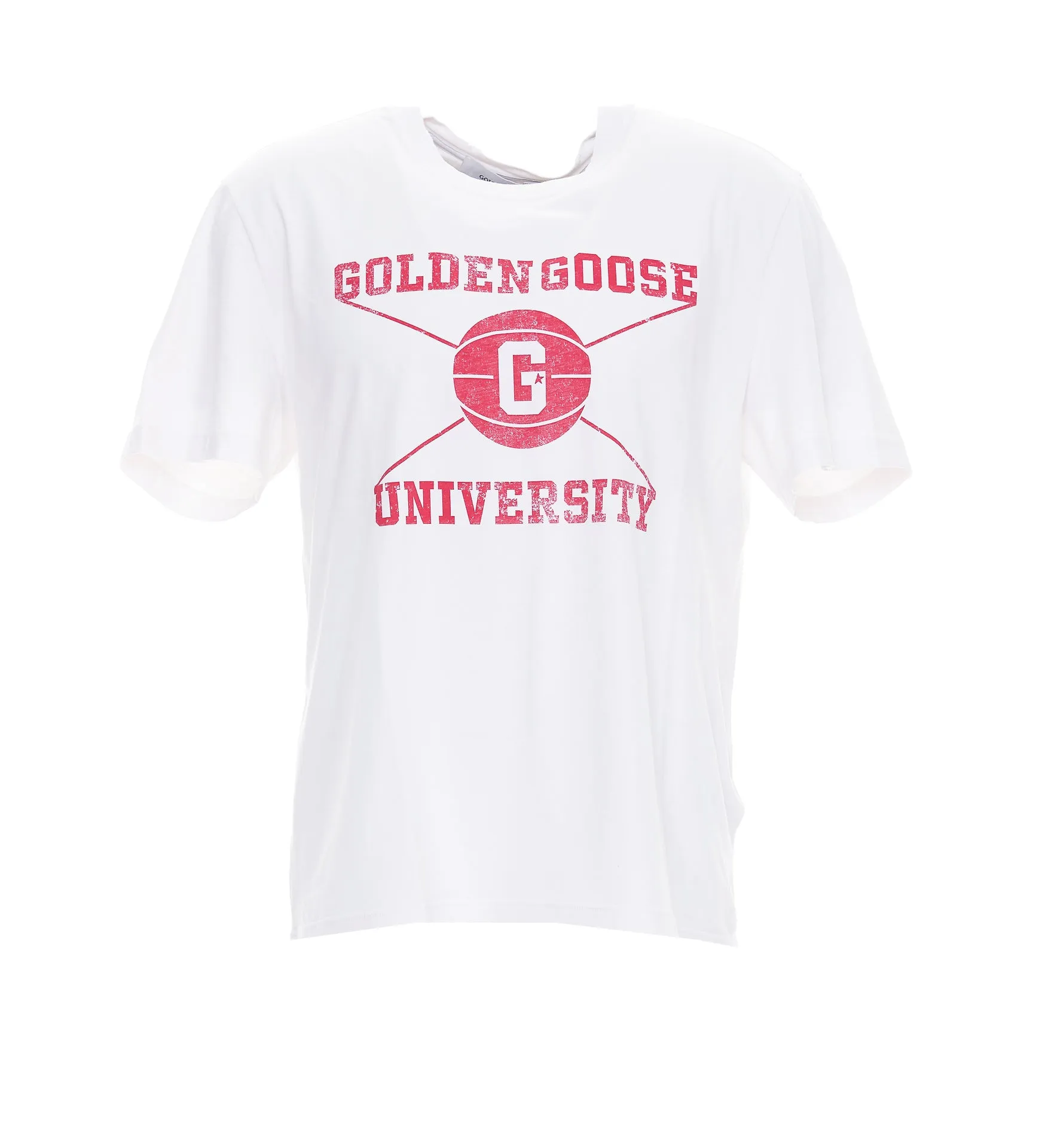 Golden Goose Deluxe Brand Logo Printed Crewneck T-Shirt