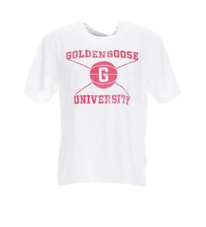 Golden Goose Deluxe Brand Logo Printed Crewneck T-Shirt