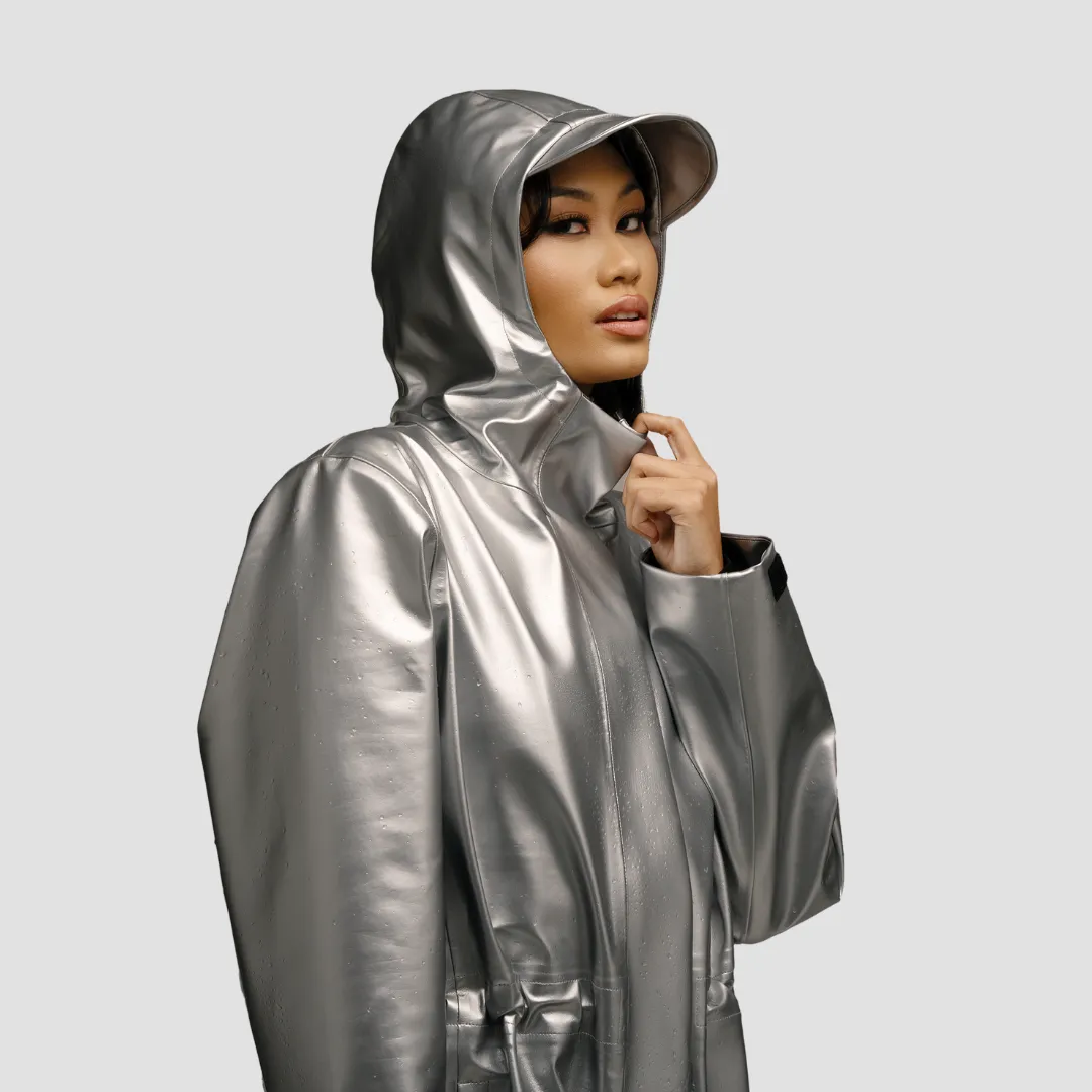 Hairbrella Satin-Lined, Waterproof Rain Jacket