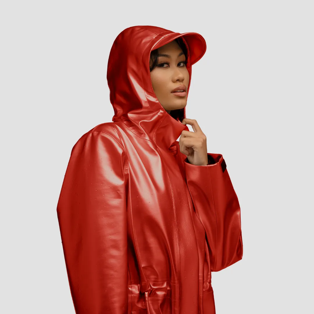 Hairbrella Satin-Lined, Waterproof Rain Jacket