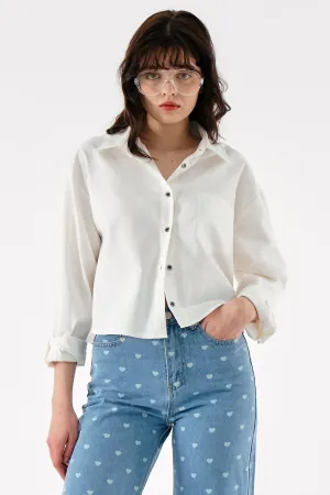 Harper Cropped Shirt Jacket