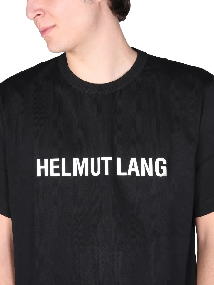 Helmut Lang Logo Printed Crewneck T-Shirt