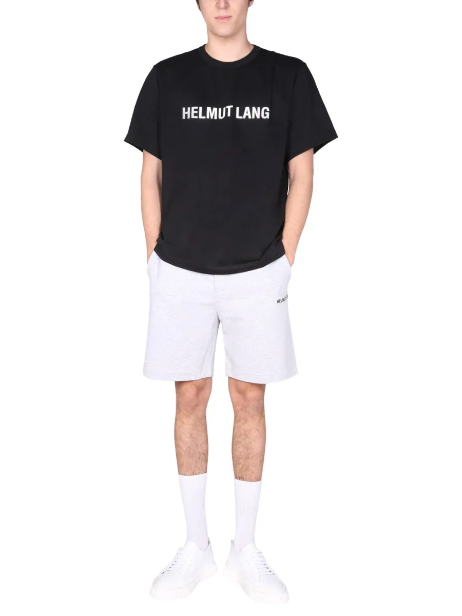Helmut Lang Logo Printed Crewneck T-Shirt