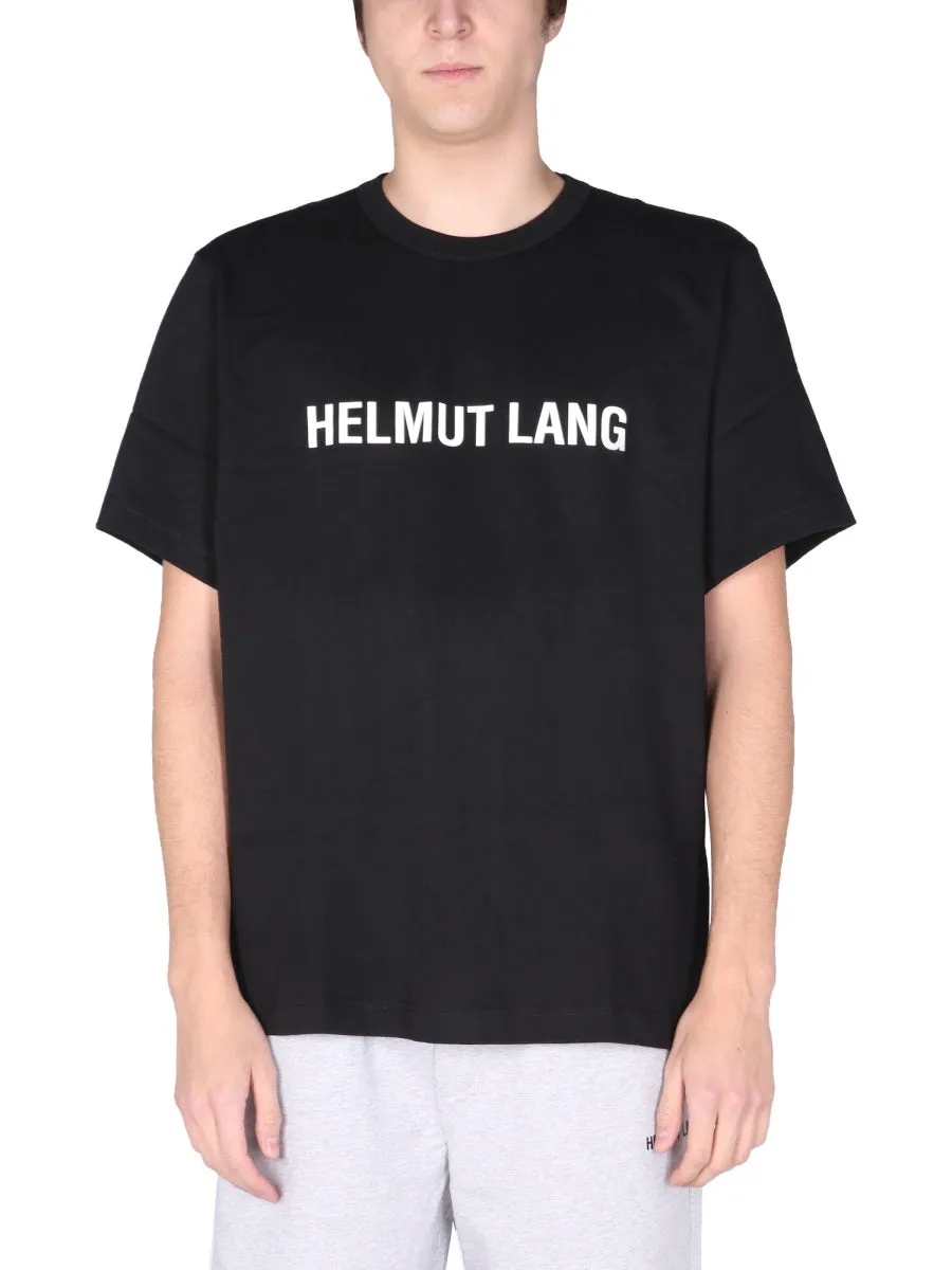 Helmut Lang Logo Printed Crewneck T-Shirt