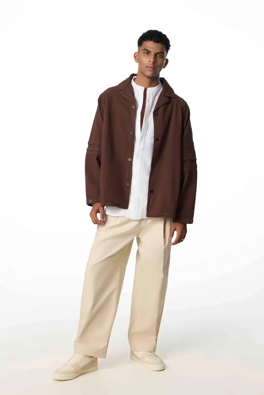 Hobo Shacket // Brown