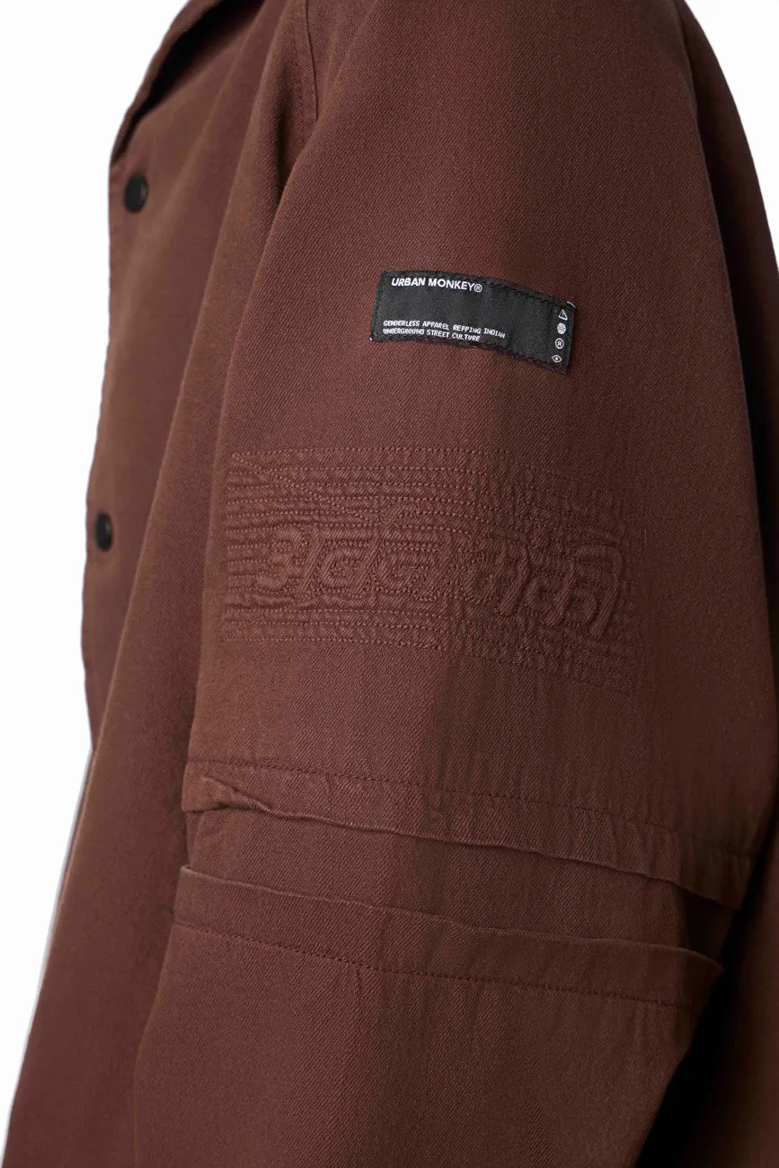 Hobo Shacket // Brown