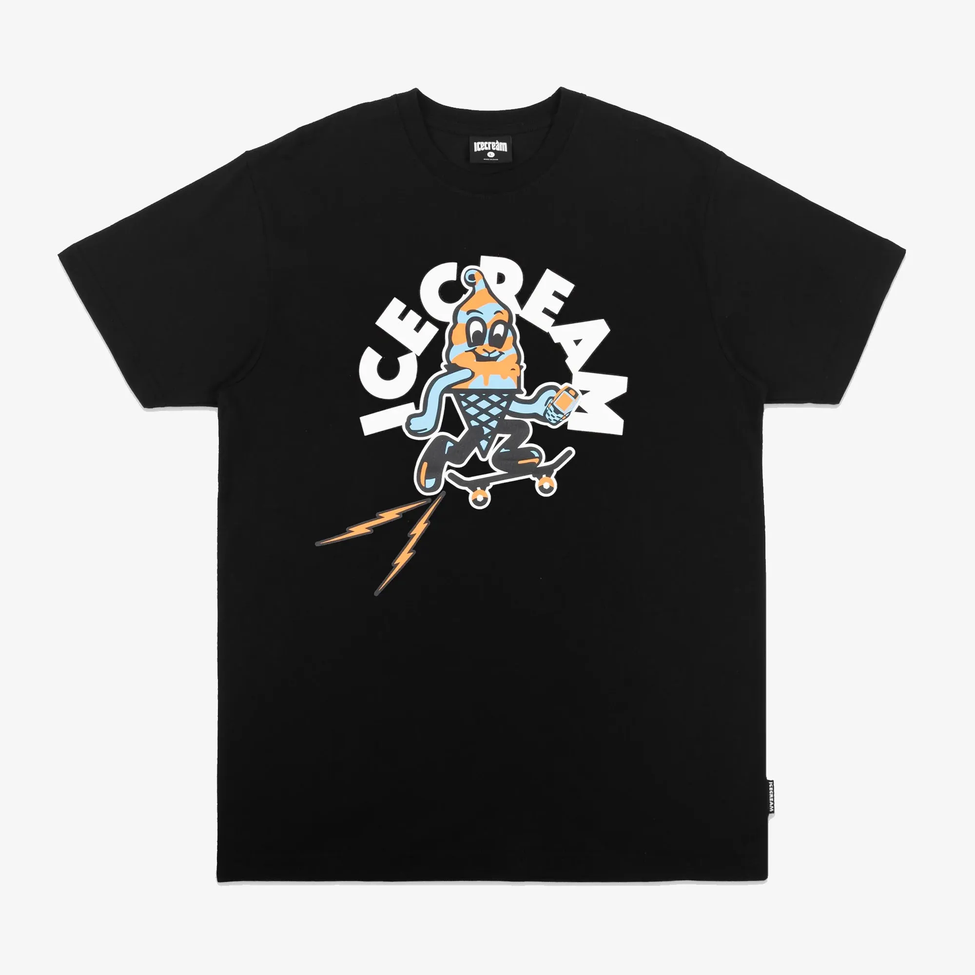 Icecream | SKATE TUFF SS TEE  { BLACK