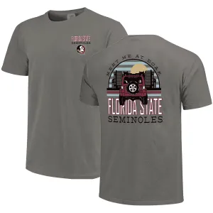 Image One Comfort Colors Adult/Unisex Meet Me at Doak Jeep Design Short Sleeve T-shirt - Grey