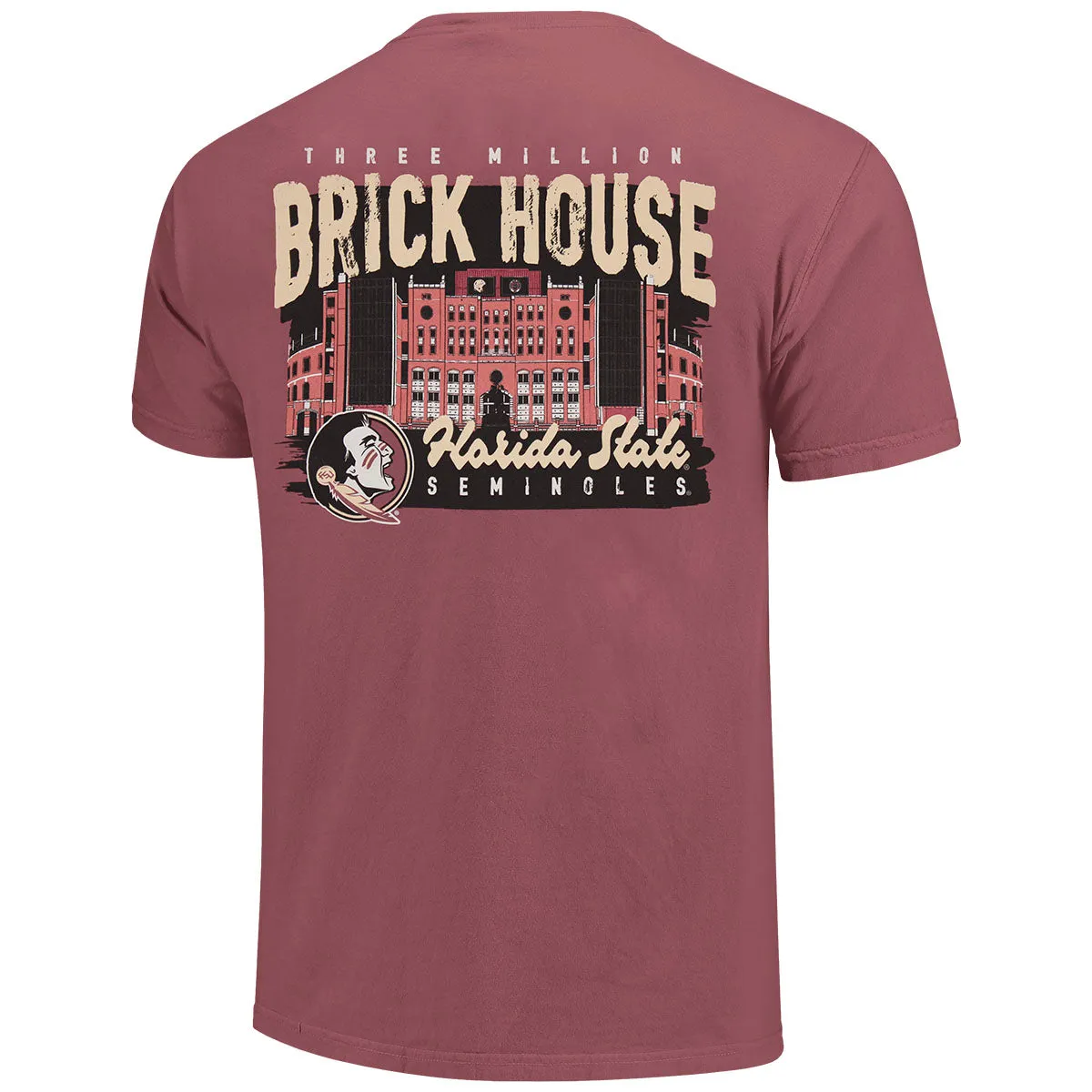 Image One Comfort Colors Florida State Brick House Design Short Sleeve T-shirt - Brick
