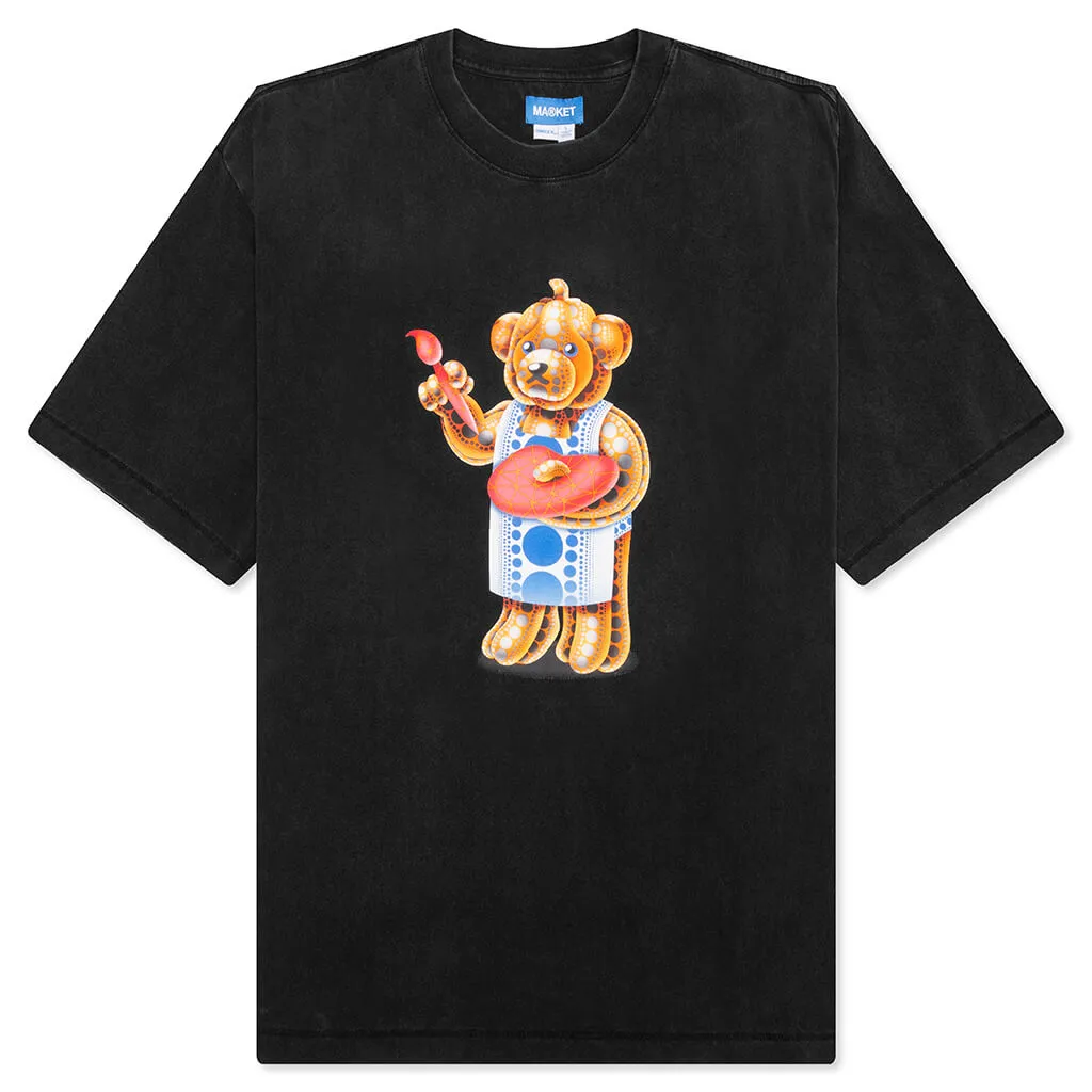 Infinity Bear T-Shirt - Washed Black