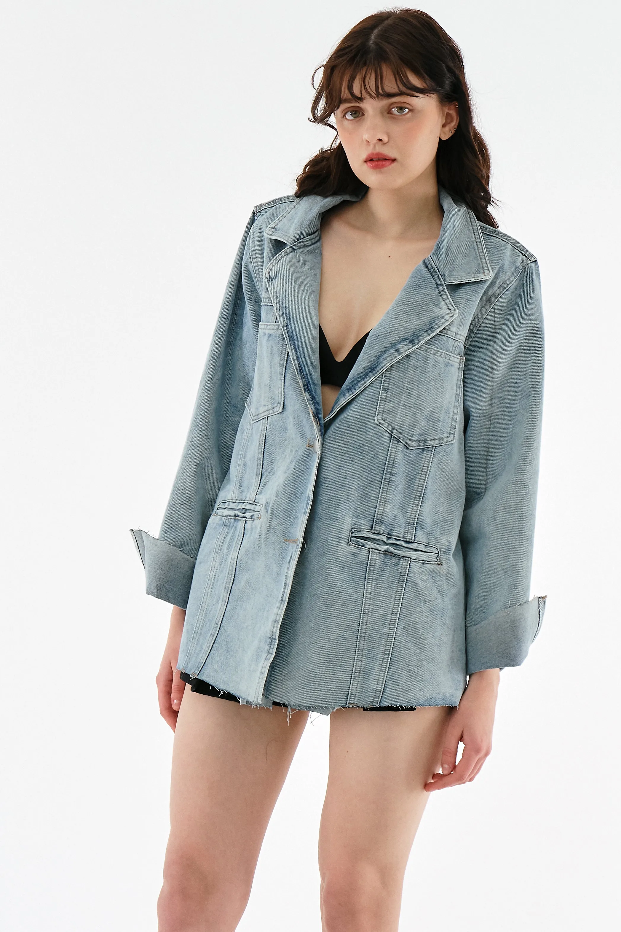 Iris Oversized Denim Blazer