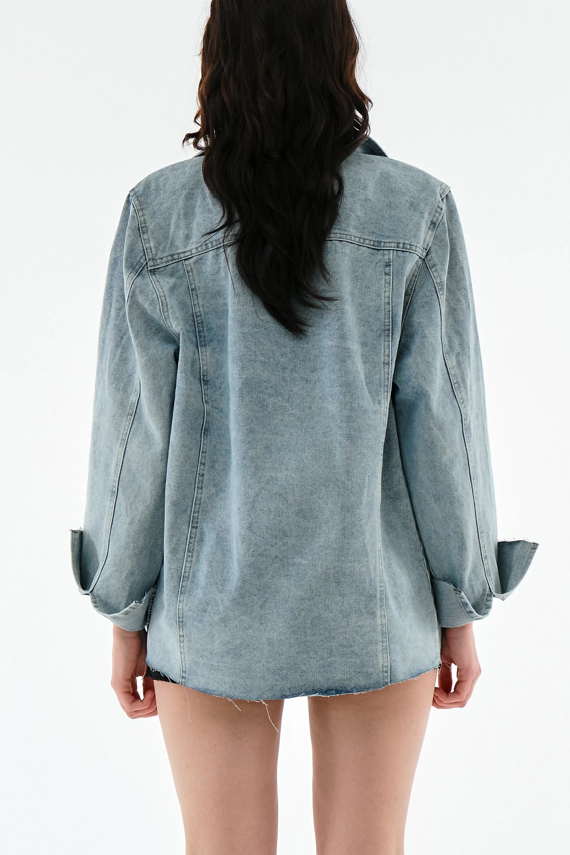Iris Oversized Denim Blazer