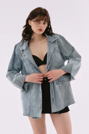Iris Oversized Denim Blazer