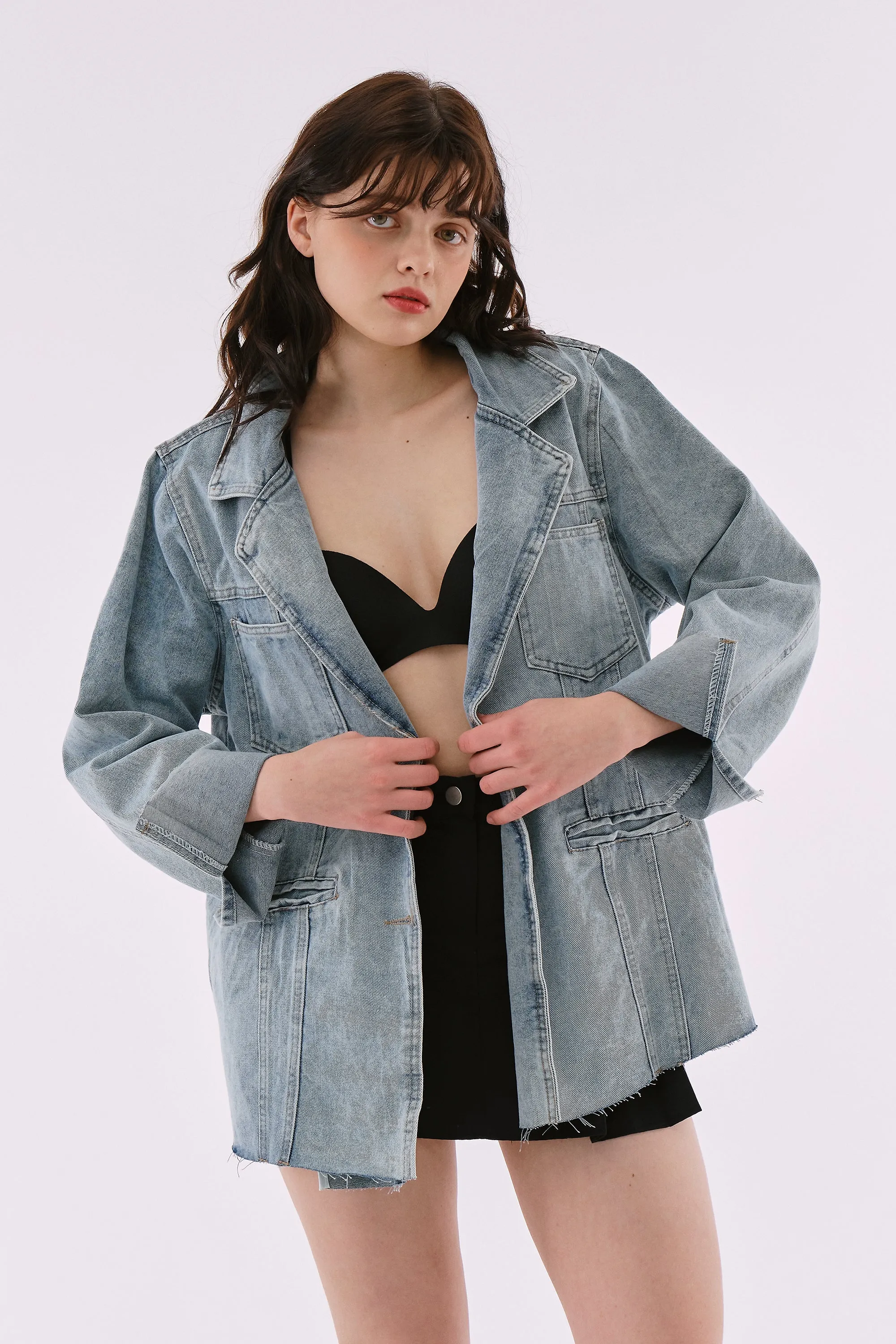 Iris Oversized Denim Blazer