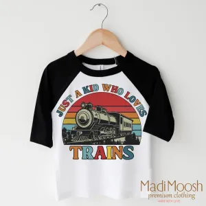 Just A Kid Who Loves Trains Shirt