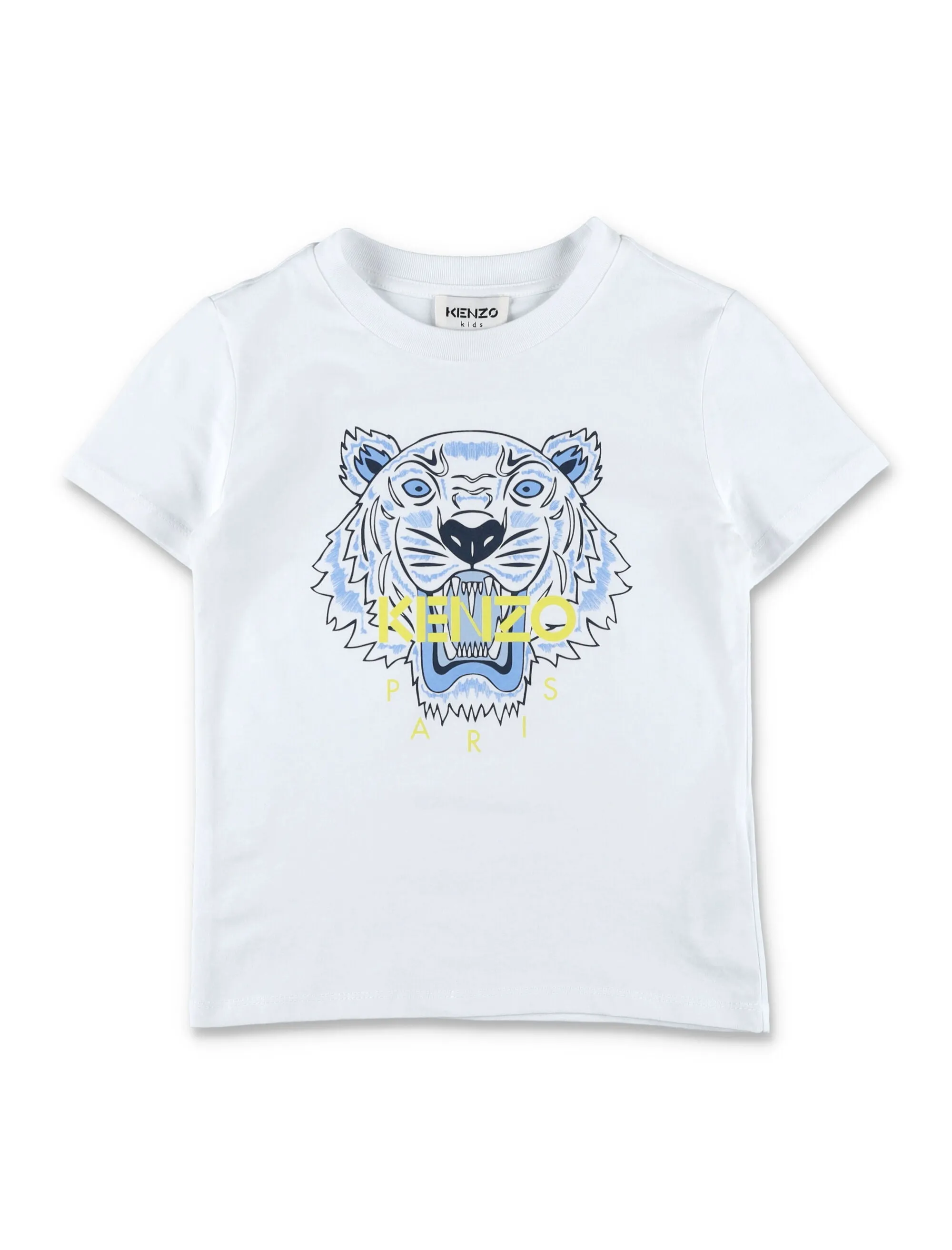 Kenzo Kids Tiger Printed Crewneck T-Shirt