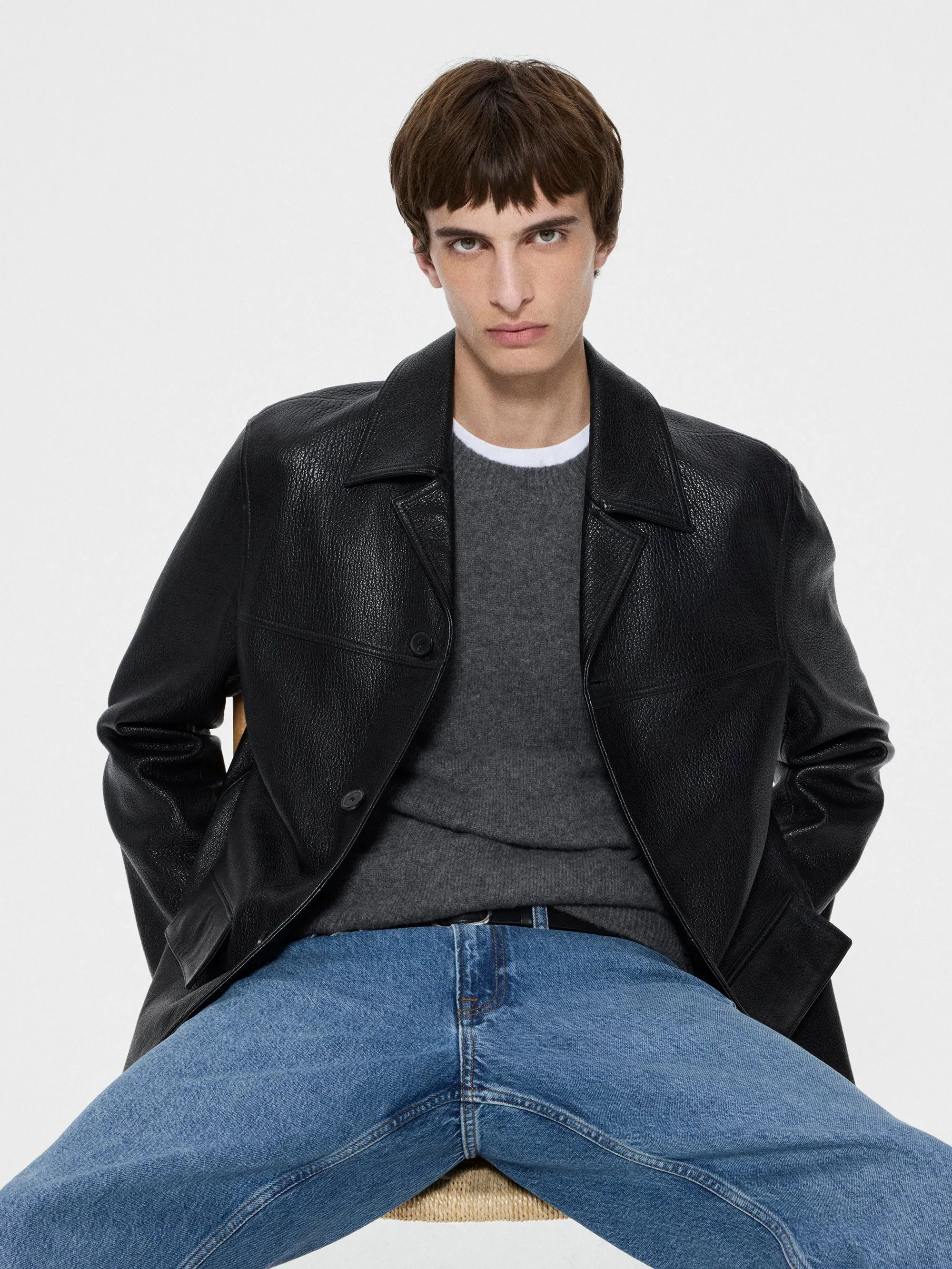 Leather Jacket -- Black