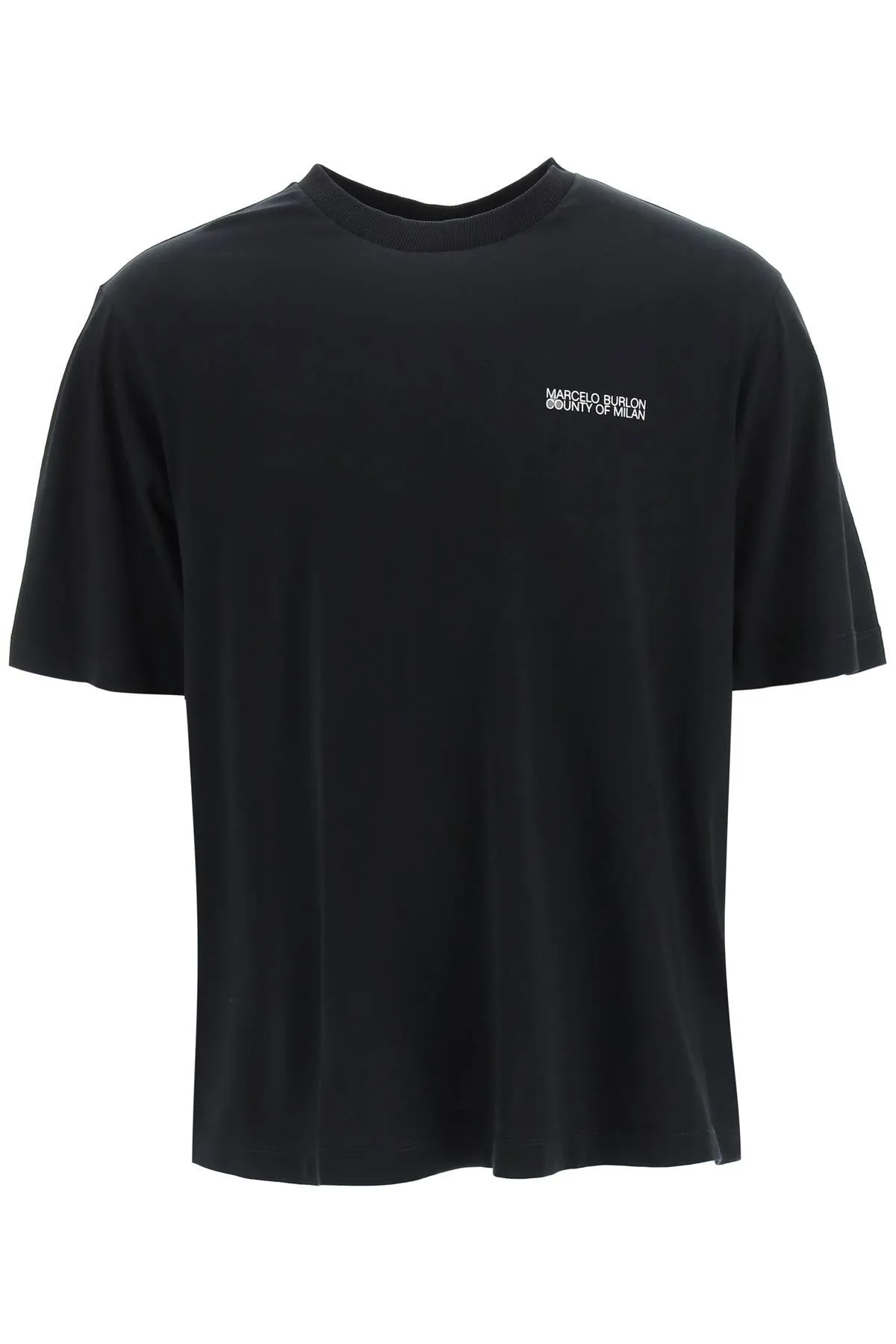 Marcelo Burlon County Of Milan Logo Printed Crewneck T-Shirt