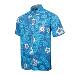 MARGARITAVILLE PALM SHIRT BLUE