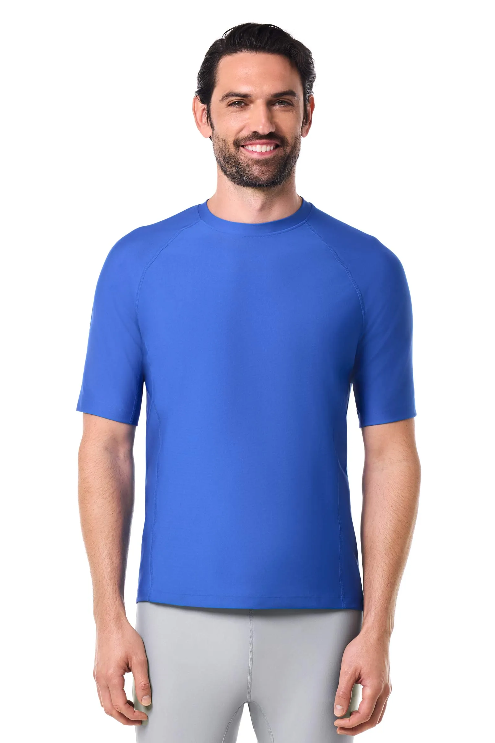 Men's Hightide Short Sleeve Swim Shirt | Baja Blue